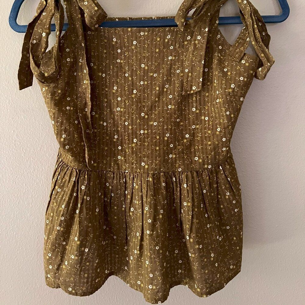 Madewell 100% Cotton Tank Top Blouse Size XXS Cottagecore
